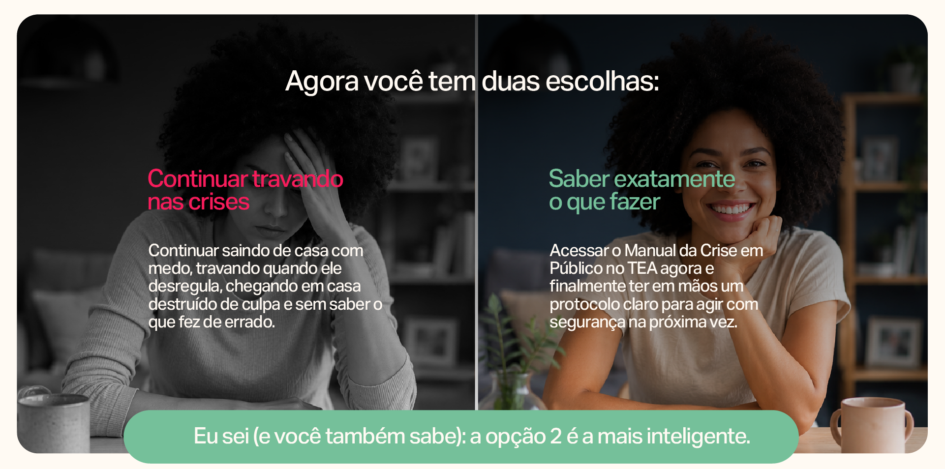 Agora você tem duas escolhas